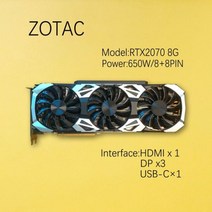 ZOTAC Geforce NVIDIA RTX2060Super 8G RTX2070 2070Super 2080 RTX2080Super 2080TI 11G 비디오 카드 그래픽 카드 G, 03 RTX2070 8G