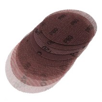 연마재 25pcs 메쉬 샌딩 디스크 6 인치 후크 및 루프 연마 패드 먼지없는 안티 블로킹 날카로운 그라인딩 샌드페이퍼 나무 마른 벽에서 나온, [02] 80, [02] 25pcs