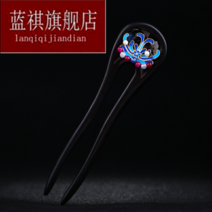 비녀 핸드메이드 오리지널제작 태은경태 블루 UH라인 여성 복고풍 태우기 조개껍데기 건너편 꽃 496401213