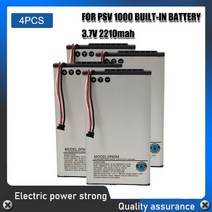Sony psv1000 ps vita psv 1000 콘솔 sp65m 2210mah 3.7v용 충전식 교체 배터리 팩, 4개