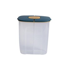 STK 보관실이 있는 휴대용 식품 보관 용기 식료품 저장실 조직 밀폐형 쿠키용 시리얼 용기 설탕 시리얼 가루 쌀, 플라스틱, 푸른