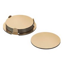 이케아 글라티스 GLATTIS 컵받침+홀더 황동색, 골드