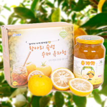 [나모팜] 고흥 항아리숙성 수제 유자차 유자청 2KG ( 1kg x 2병 )