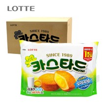 (박스)롯데 카스타드230g 8입 대용량 과자 간식 스낵, 230g, 8개