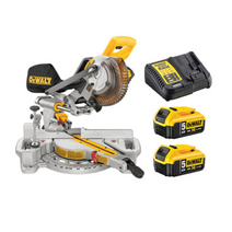 디월트 DCS361P2 20V 18V 슬라이딩 각도절단기 5.0Ah 배터리, DCS361P2(본체+5.0배터리2개+충전기), 1개