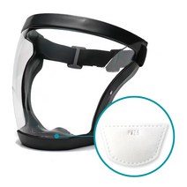 페이스쉴드 안면보호 보호구 필터 PM2.5 김서림방지 투명 마스크, 1개, 1개
