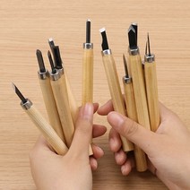 목공예 우드카빙 버터나이프 접도 우드 카빙 키트 우드카빙세트 목공칼 끌집 12pcs 끌