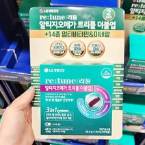 리튠 rTG오메가3 트리플 더블업 멀티비타민 60캡슐, 단품