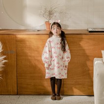 단추 리본원피스 주니어 여아원피스 겨울 하프터틀넥 아동복 데일리코디 유아 어린이집등원룩