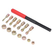 oumefar 스레드 수리 도구 유지 보수를 위한 스레드 복원기 15pcs 녹슬지 않는 휴대용
