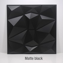 접착식 테코 타일 셀프 시공 바닥 현관 온돌용 우드 장판 베란다 사무실 30x30cm 3d 아트 3d 벽 패널 절단 기하학 다이아몬드 조각 나무 접착제 비 자기 접착 3d 벽, 매트 블랙