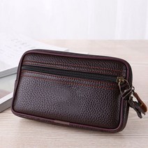 남자 크로스백 슬링백 학생 메신저백 남성 무지 미니 백 허리 pu 더블 레이어 지퍼 전화 카드 new