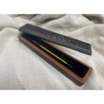 디케이인센스홀더 세라믹 도자 인센스홀더 향받침대 향꽂이 향통 박스형 홀더, 커피