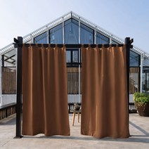 분리형 상단 드레이프 안뜰 베란다 pergola 카바나 썬 룸 데크 용 방수 야외 암막 커튼