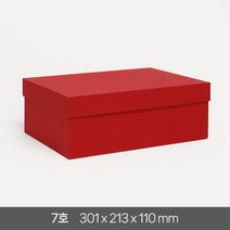 고급 선물 상자 7호 답례품 싸바리 패키지 기프트 포장 무지 국산 케이스, 레드 1개