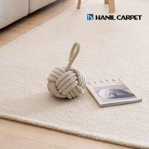 [한일카페트 ]폭신 테디 부클 러그 양털 거실 카페트 100x150