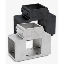 파고라 정자 작업대 진열대 고정 조인트 정자조인트 파고라조인트 각파이프연결 파이프캡 연결구, 검정, 색상