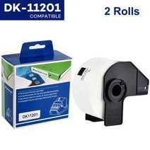 Brother 라벨 프린터 용 DK-22205 연속 DK-11204 다이 컷 표준 주소 2 롤 감열지, 01 2Rolls DK-11201