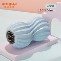진동폼롤러 전동 폼롤로 원형 모빌리티 전기 폼 샤프트 근육 이완 다리 마사지 스틱 롤러 운동 피트니스, 16 Sky blue
