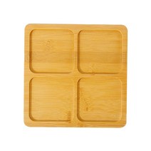 ST SHOP 나무 대나무 접시 식물 쟁반 분재 냄비 물방울 트레이 꽃 냄비 접시 홈 오피스 장식, 설명, 스타일 1