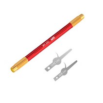 MaAnt 손 광택 블레이드 그래버 스크래핑 나이프 IC 칩 제거 전화 CPU NAND BGA 도트 매트릭스 프로젝터 수리 도구, [01] Red handle set