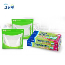 크린랩 크린 지퍼백 스탠딩 액상용 중형 600ml 10매/30매/50매, 단품