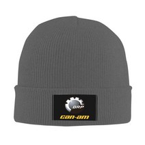 슈슈몽 BRP ATV Can Am 로고 비니 모자 유니섹스 겨울 보닛 옴므 니트 야외 스키 스컬리 남성 및 여성용, [01] Knit Hat, [03] 다크 그레이