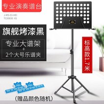 공연 접이식 바이올린 악보대 피아노 대량 성악 음악 클라리넷 지휘자 연주자용, 1.7 [기함흑] 가보시 더블스트랩