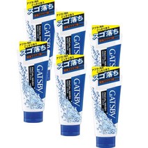 Gatsby Facial Wash 갸스비 페이셜 워시 퍼펙트 스크럽 클렌징 폼 130g 6팩