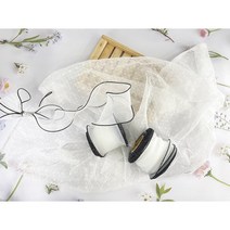 오간디 인타 리본 65mm 15 COLORS 10yd(9m), O10. 화이트/블랙