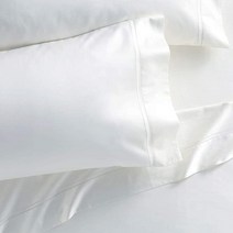 Westbrooke 100% 면 표준 베개 커버 2개 세트 - 200수 슬레이트 블루 퍼케일 커버 - 부드럽고 상쾌하며 시원하며 주름 방지 및 통기성 베개 프로텍터 가정 호텔 및, White