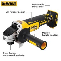 Dewalt-20V 브러시리스 앵글 그라인더 DCG405N 자기 부상 금속 절단기 100mm 충전식 무선 휴대용 폴리셔 전동 공구, 01 DCG405N