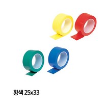 스마토 x 라인 마킹용 테이프 황색 33m 25mm 3W4D82C7, 1개, 백색