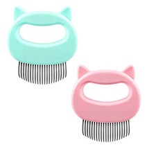 브러싱 털뭉침 털제거 장모 단모 고양이 휴대용브러시, 민트, 본상품선택