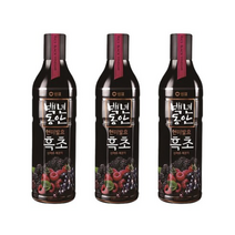 샘표 백년동안 산머루 복분자 현미발효 흑초, 21개, 900ml
