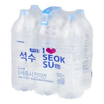 하이트 석수 무라벨생수 2L x 12개