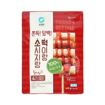 청정원 캠핑음식 소시지랑 떡이랑 소스 소떡소떡 4개입 아이들간식 야채볶음 어린이반찬 간단한요리 간편식 440g, 12세트