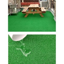 배수 인공 잔디카페트 야외 인조잔디 매트 루프탑, 6mm 200cm x 50cm단위