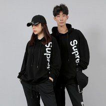 엠제이스타 슈프림 트레이닝세트 쭈리 후드 사선 세로 일자팬츠 SET 남녀공용 커플룩 츄리닝 운동복