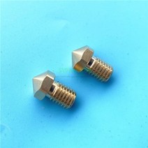 3D 프린터 소모품 부품 2pcs 황동 노즐 0.3mm 0.4mm flashforge 가이더 ii 2s 고온 버전 3d 예비, 0.6mm, 높은 온도