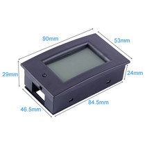 전압계 100V 전기 에너지 미터 알람 w/ 75mV 션트 LCD 디스플레이 화면 회로 모니터, 01 DM-100