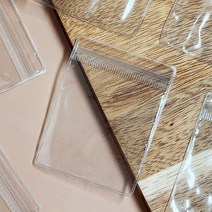 미니 PVC 투명 비닐 지퍼백 6x8cm 악세사리 반지 귀걸이 소품 부품 보관 수납 포장 봉투