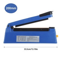 전기 열 밀봉 기계 실러 핸드 프레스 진공 식품 비닐 봉투 임펄스 포장 홈 주방, 02 Blue Sealer 200mm, US Plug 110V