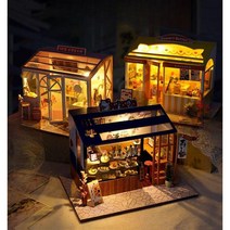 책꽂이 미니어처 DIY 북엔드 책장 미니어쳐 하우스 북눅 미니 인테리어 모델, E