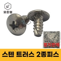 스텐 트러스 2종나사 2종피스 태핑나사 1봉지판매 우산머리 T형, 스텐 트러스2종나사  M5x16mm(500개)