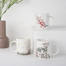 바보사랑 두리가온 공예품대전수상 자개 머그컵 (화이트) 300ml.블룸엣홈, 02.적매화