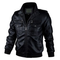 할리 호환 용품 MANTLCONX 바이크자켓 새로운 가을 봄 오토바이 가죽 자 켓 남자 패션 PU 남성 Outwear 따, 01 Black_01 M