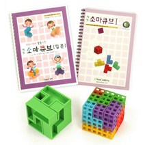 도형 기초개념 입문용 소마큐브 교재세트 놀이수학 예비초등 퍼즐판 성취감