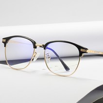 RAUOJOS 블루라이 트차단 안경 패션 메탈 디자인 안구 피로 방지 ROS-B003