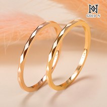 골드앤 18K 리얼컷팅 반지